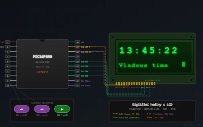 Digitální hodiny v ASM pro PIC16F690